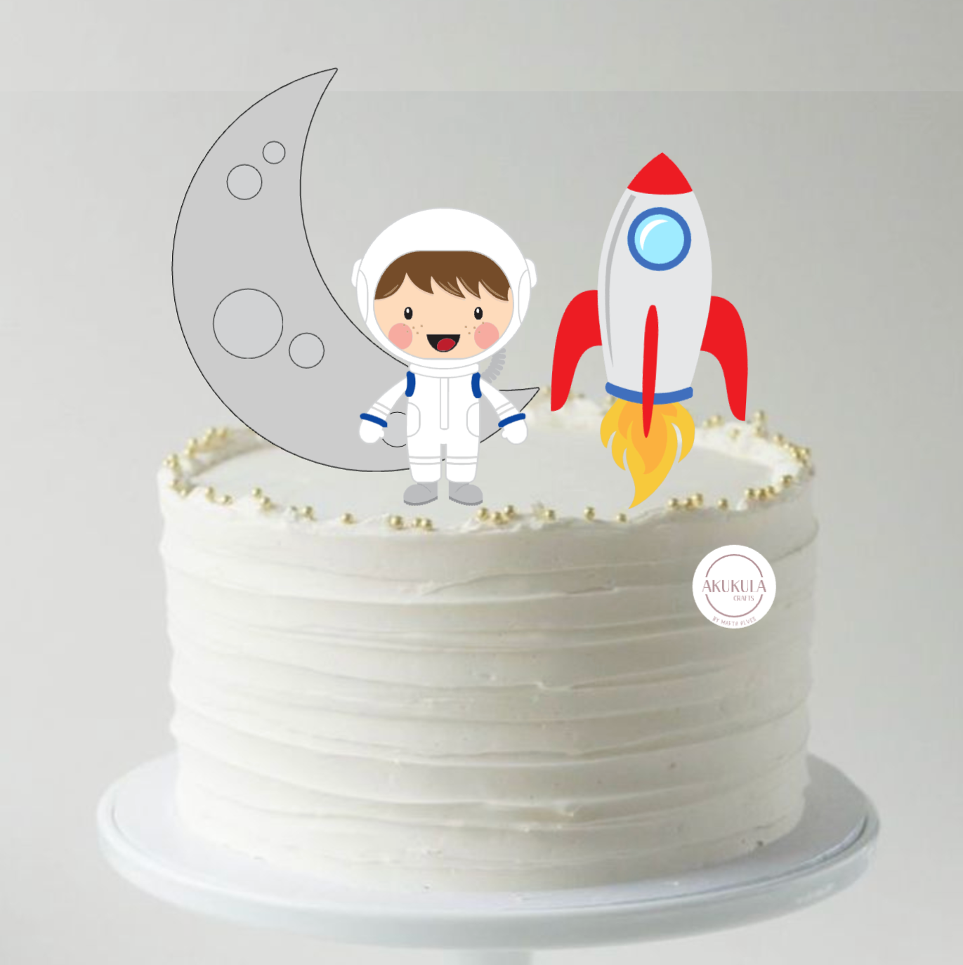 Topo de bolo Astronauta
