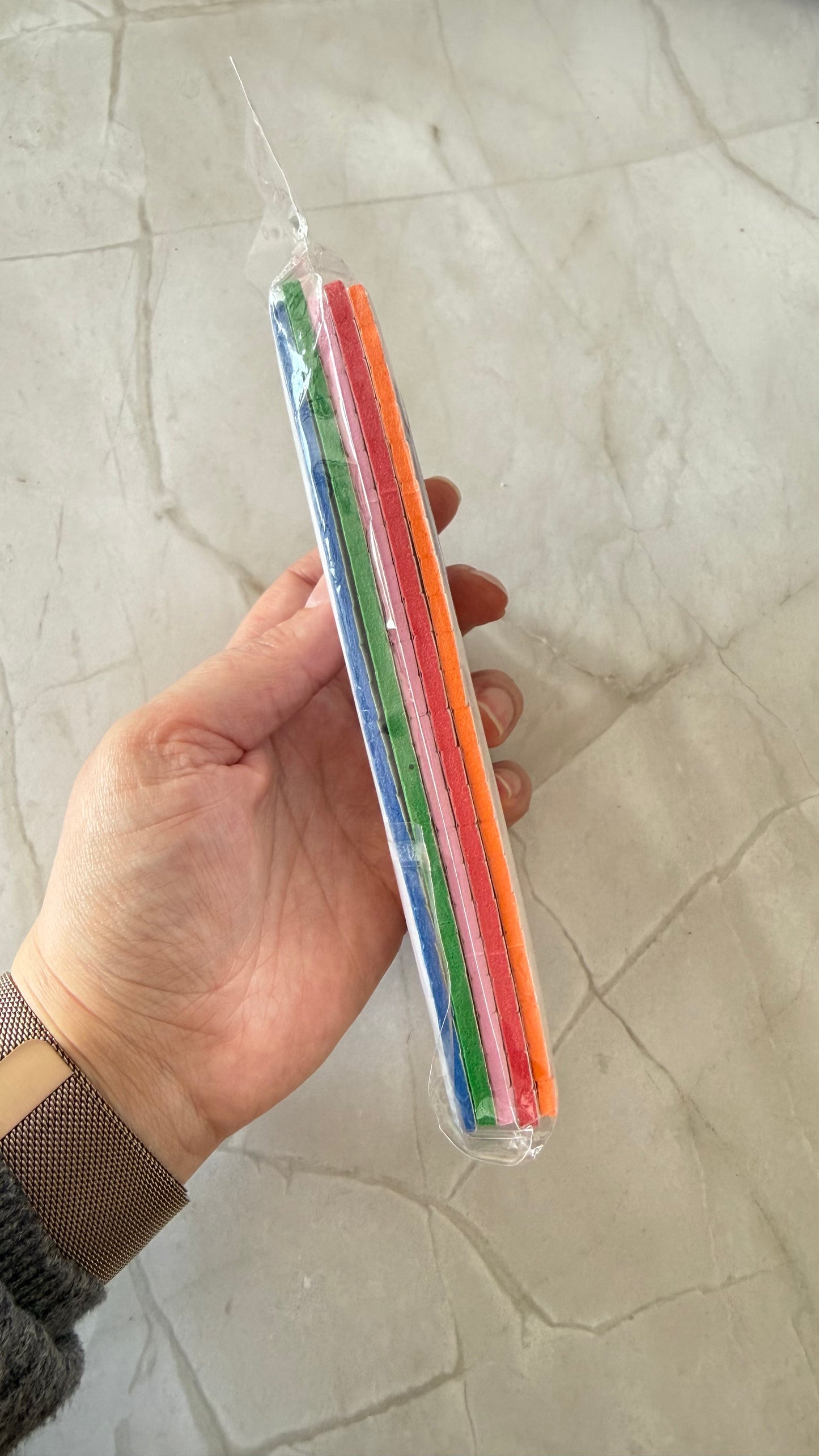 Quadrados de espuma adesiva (5 folhas) Pack 5 cores