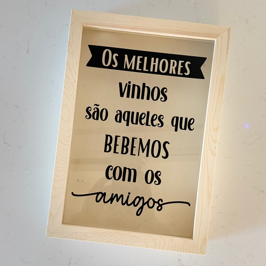 Quadro de rolhas Melhores Vinhos