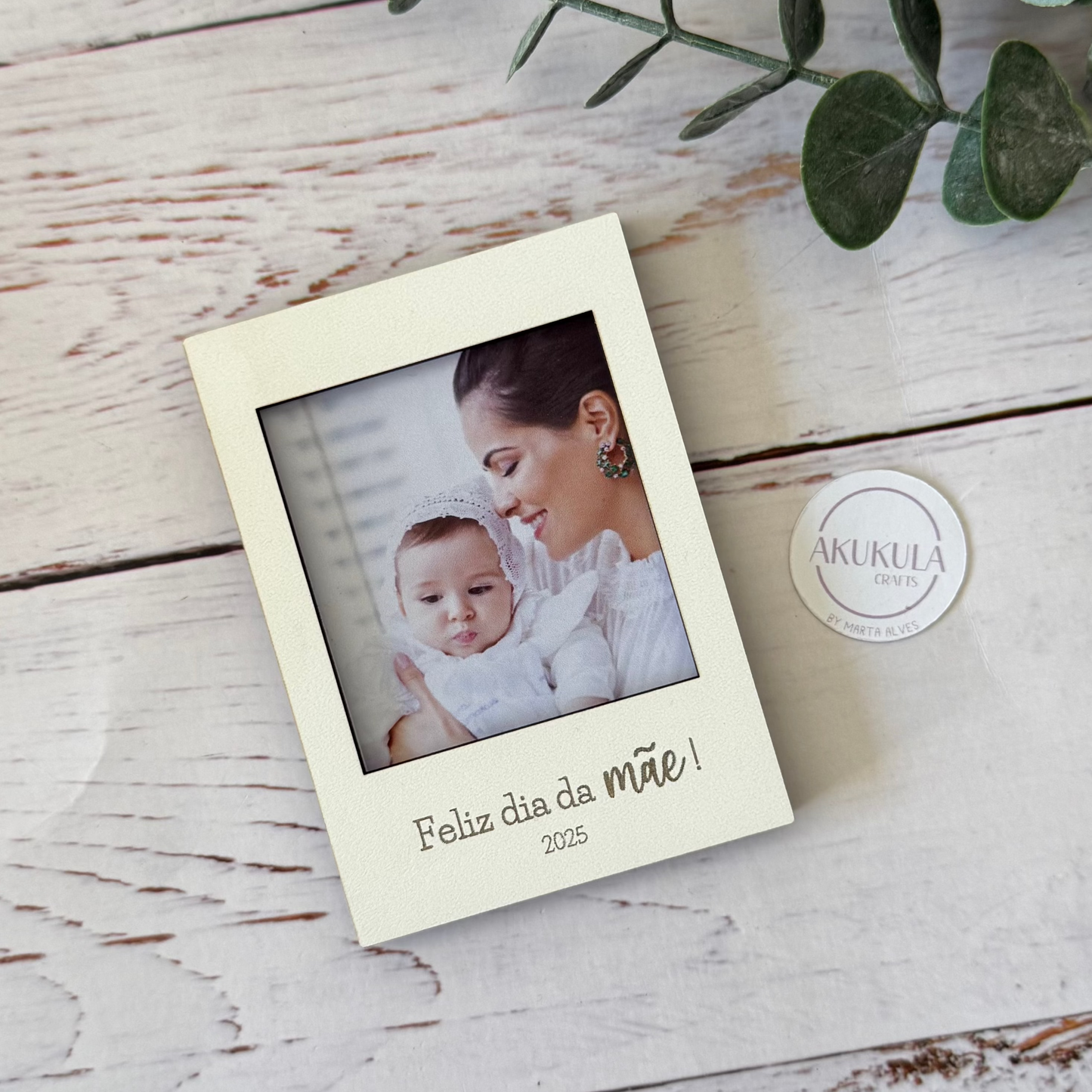 Moldura Feliz Dia da Mãe (íman)