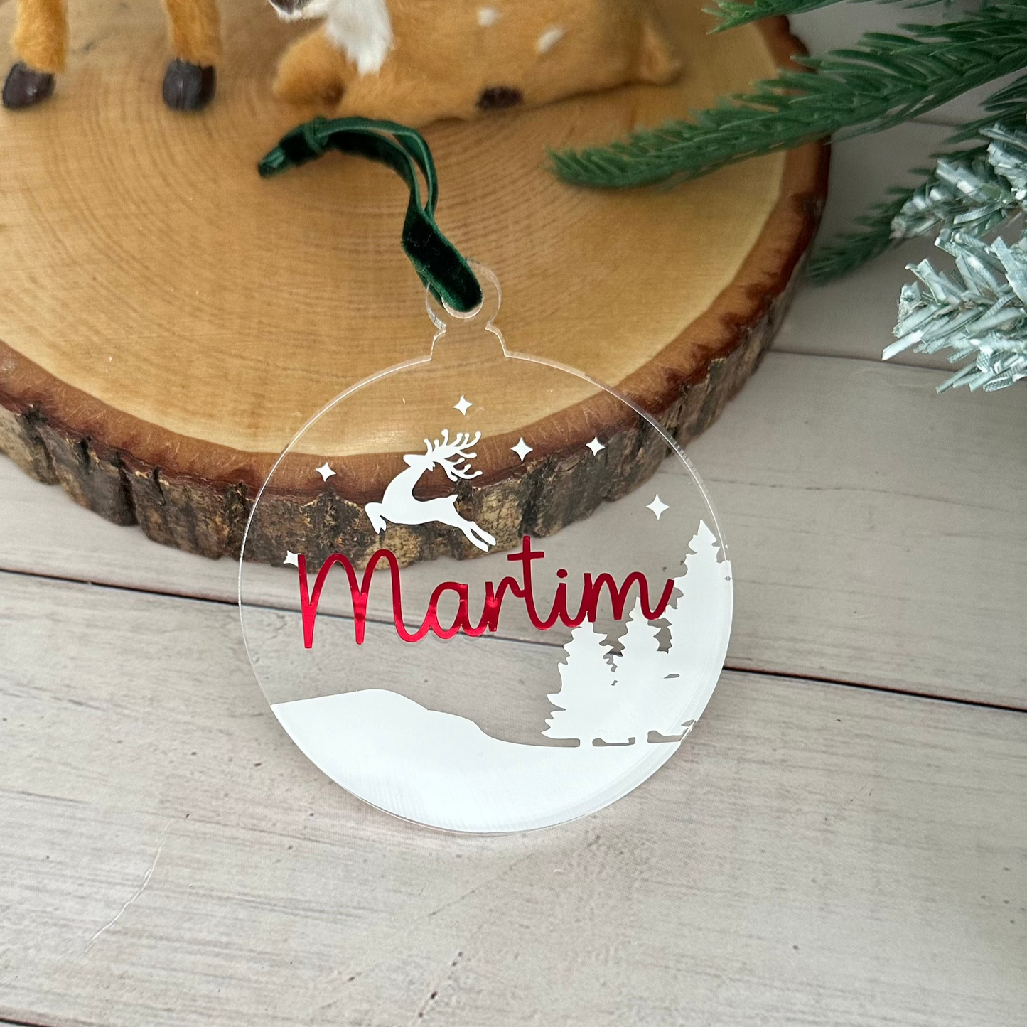 Ornamento Natal com nome