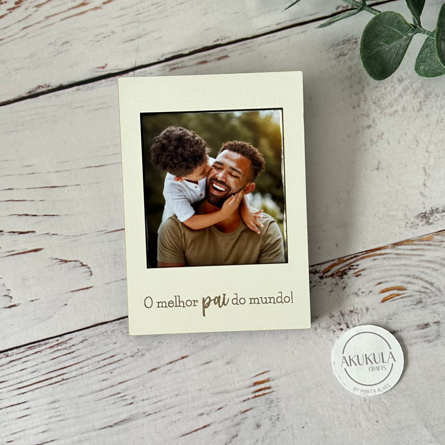Moldura O melhor pai do mundo (íman)