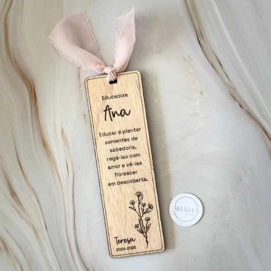 marcador livro educadora
