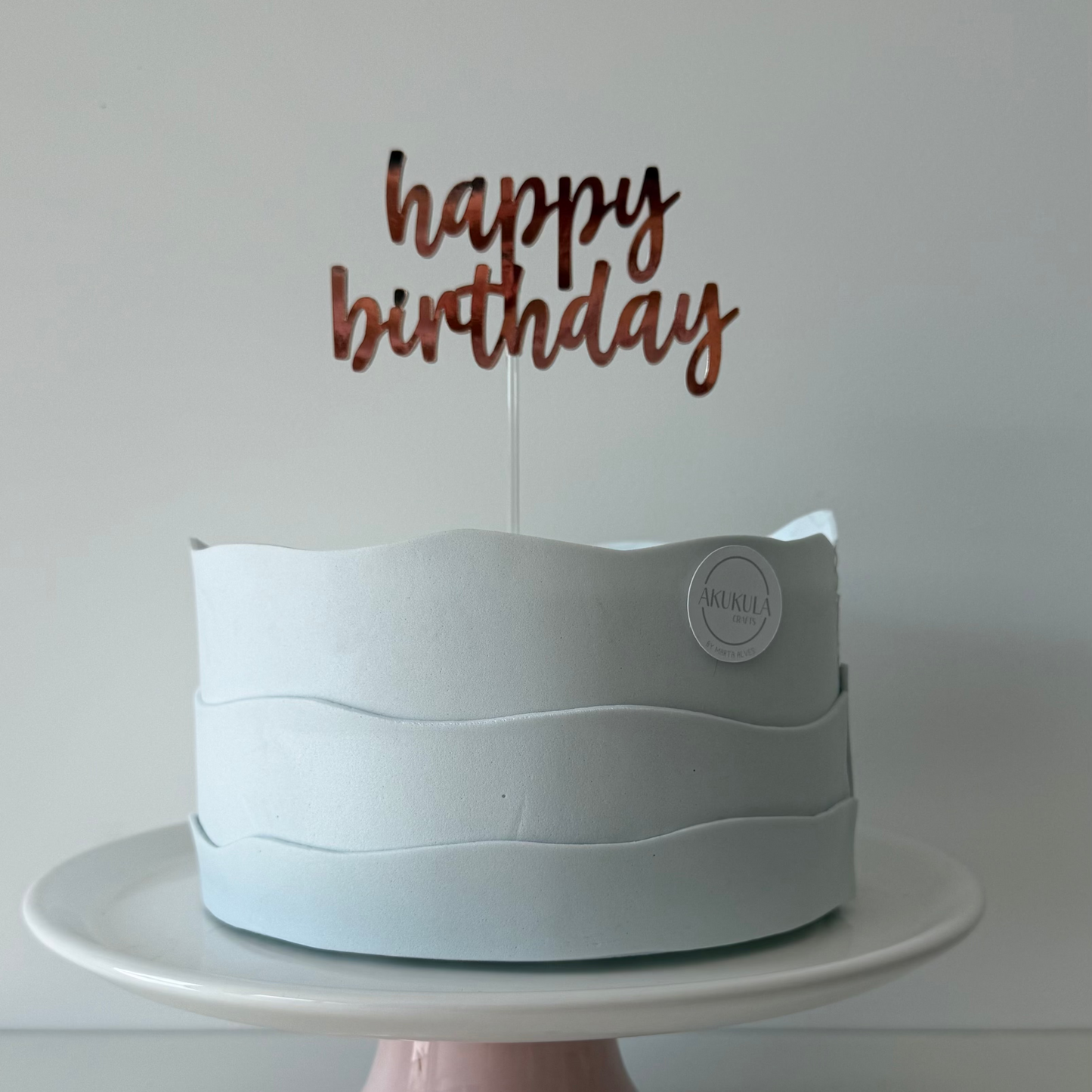 topper bolo happy birthday