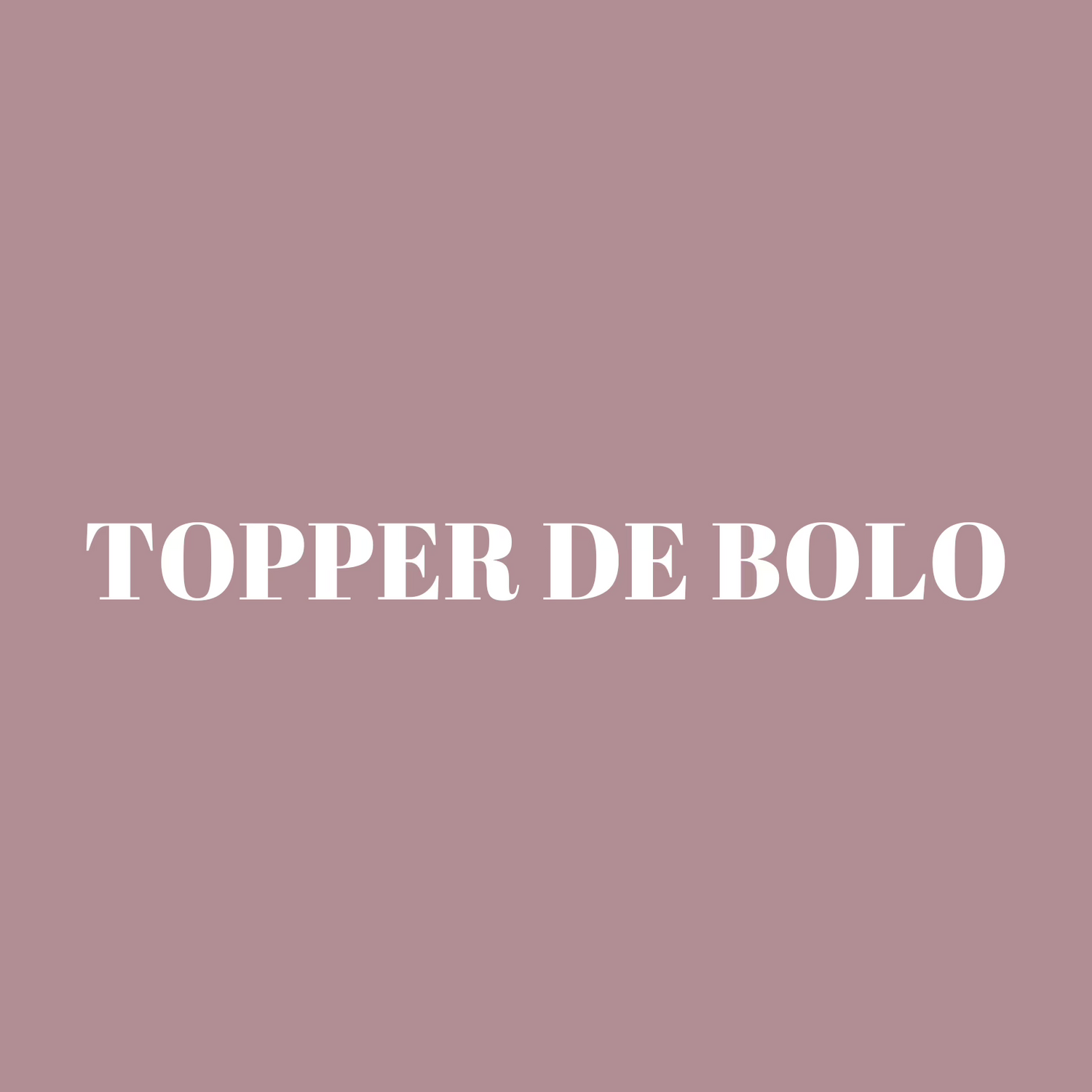 TOPPER DE BOLO