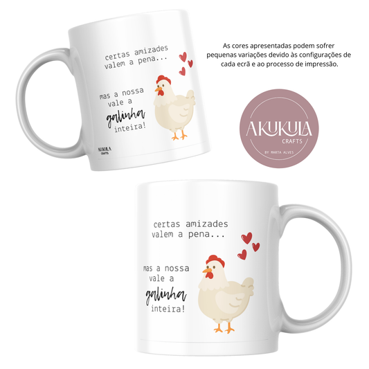 Caneca Amizades que valem a pena