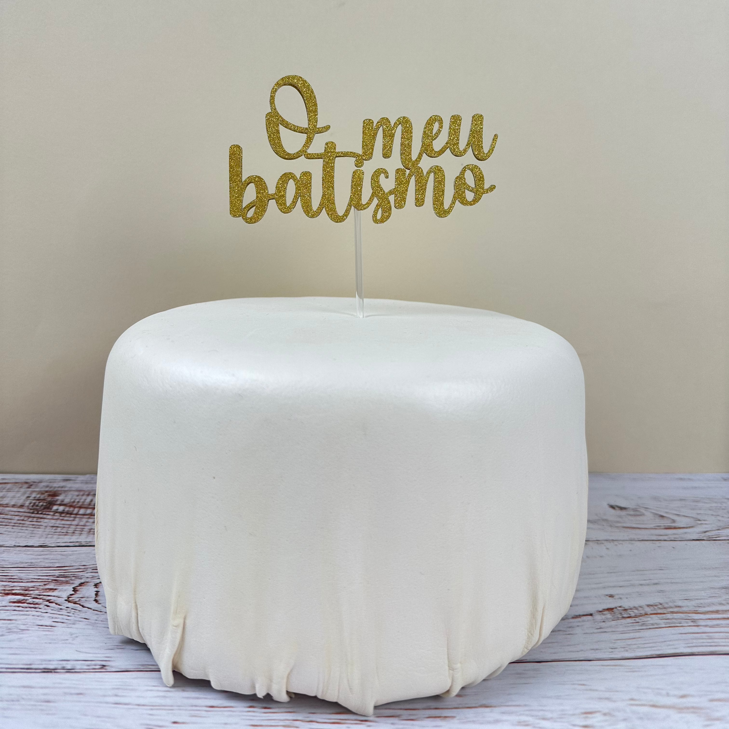 Topo de bolo "O meu batismo"