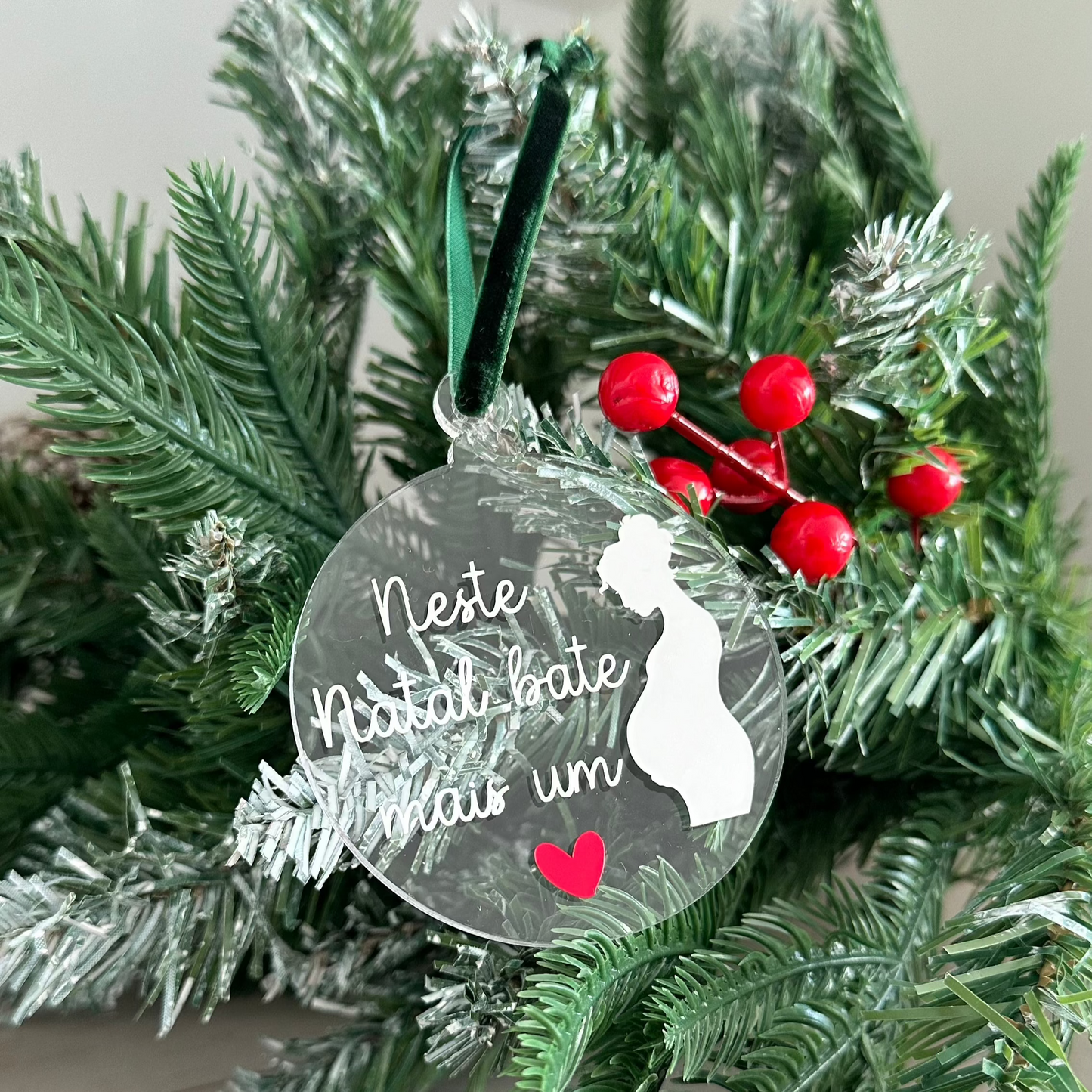 Ornamento natal grávida