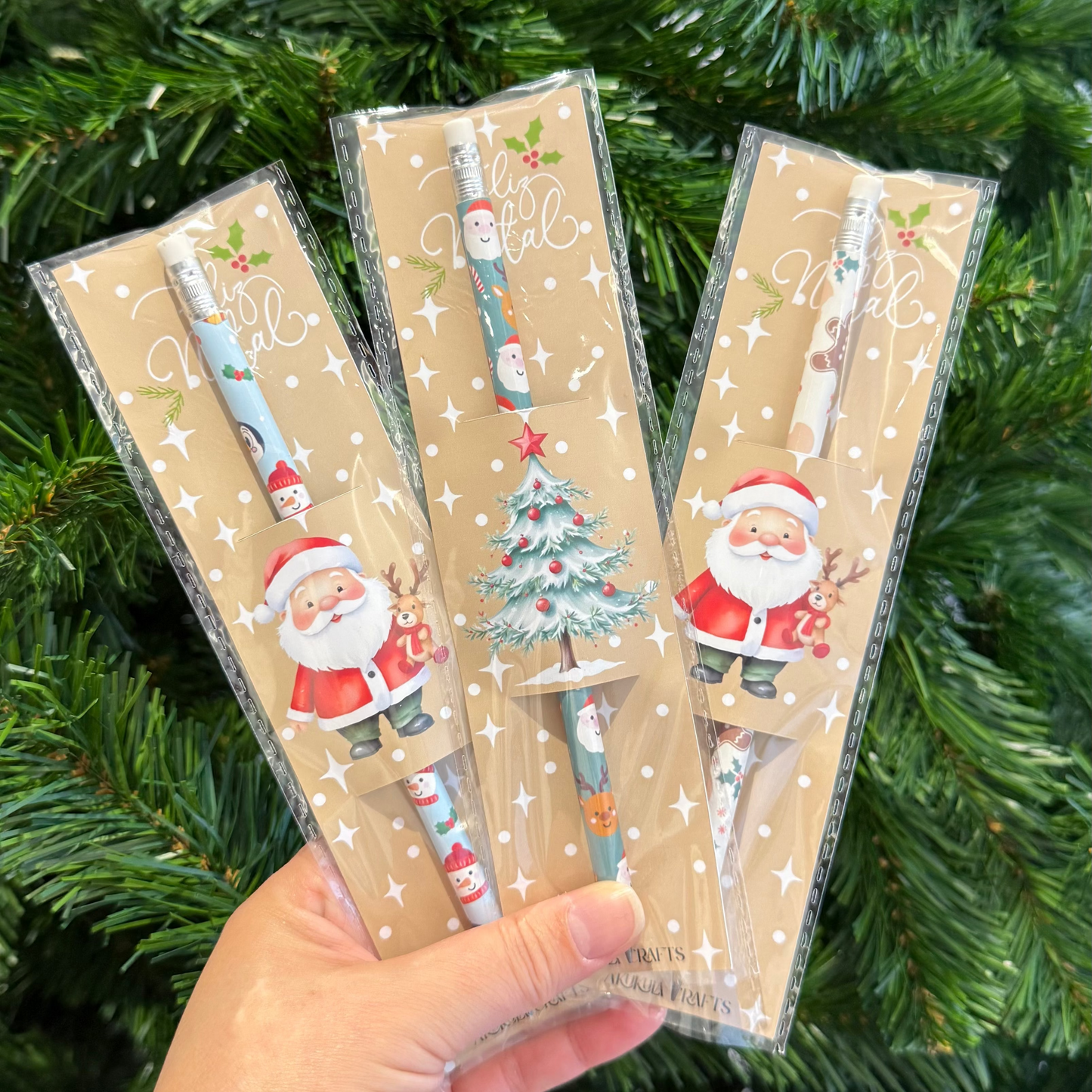 Lápis com cartão NATAL