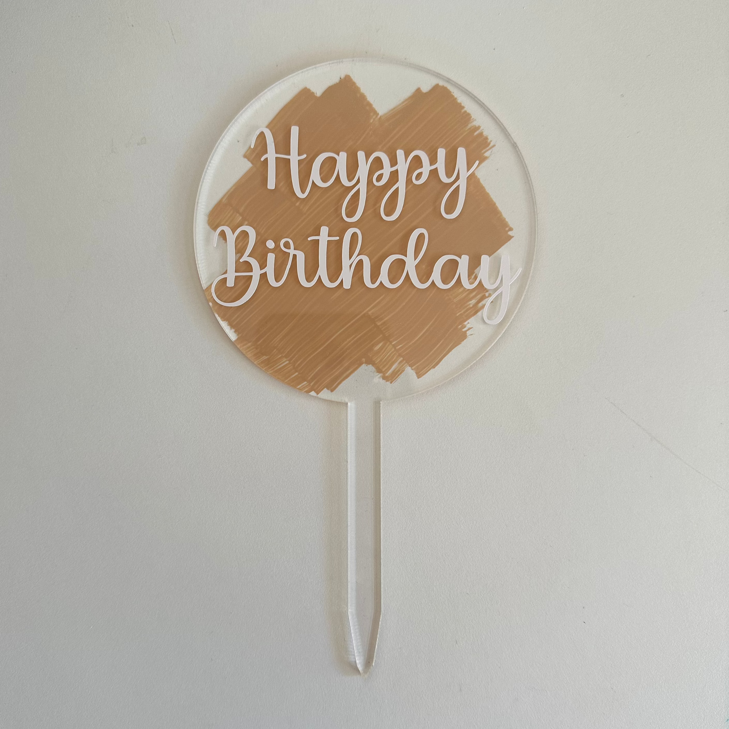 Topper de bolo "Happy Birthday"