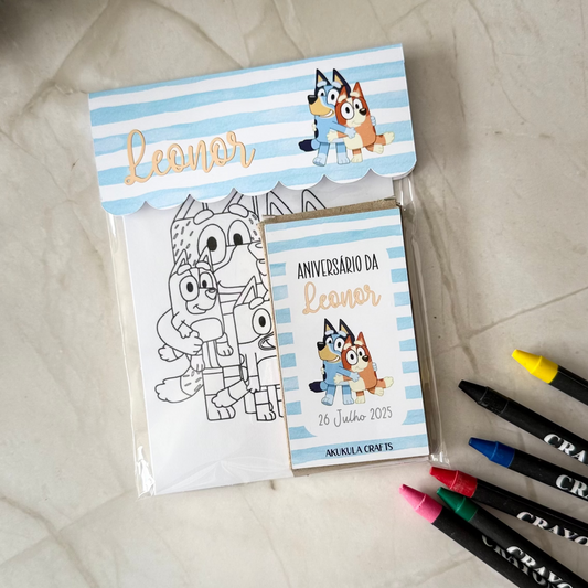 conjunto colorir bluey