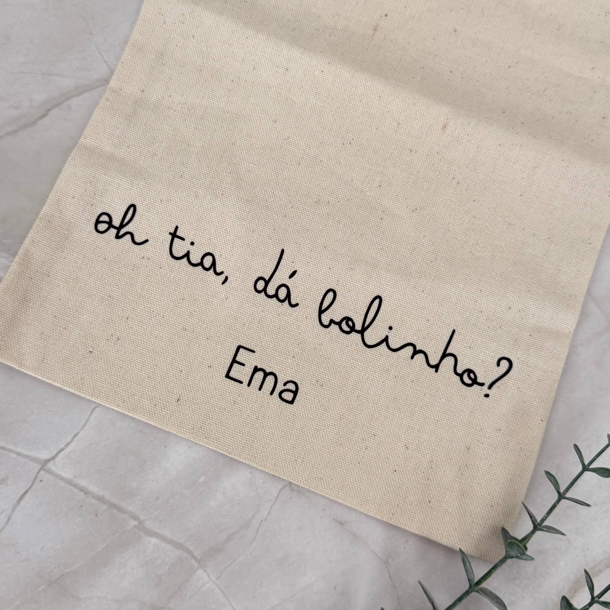 saco bolinho com nome