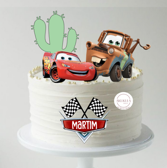 topo de bolo faísca mcqueen