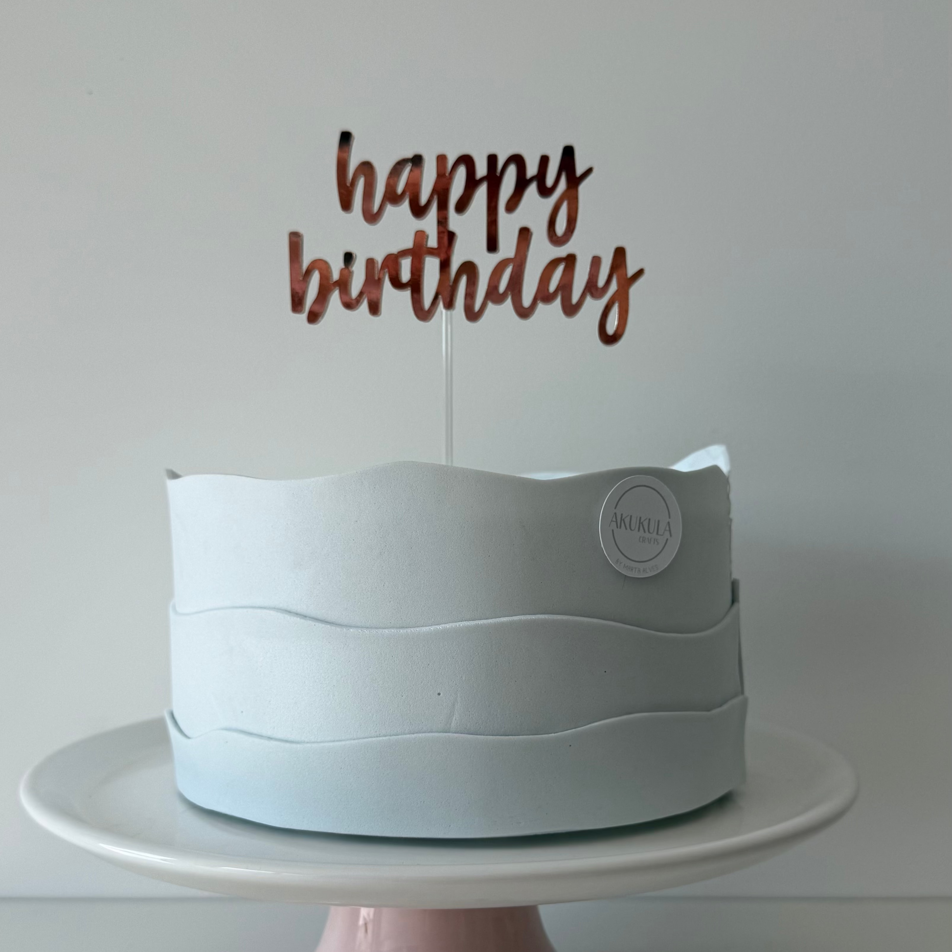 topper bolo happy birthday